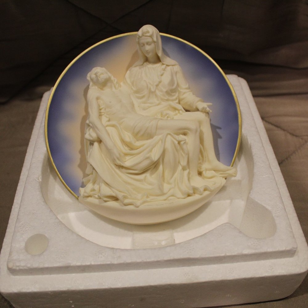 Porcelain 3-D Plate - Pieta